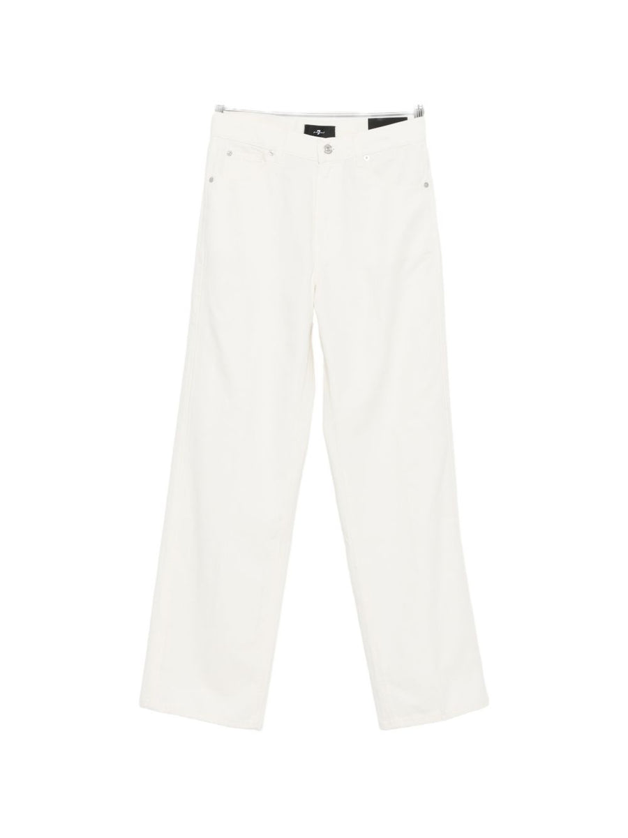 Seven Linen Trousers for Women Lightweight Breathable Casual Everyday Versatile White Cotton Linen Blend