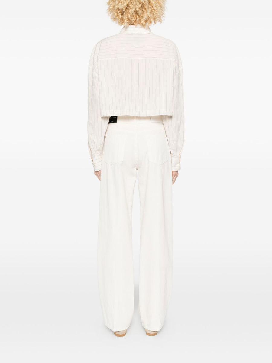 Seven Linen Trousers for Women Lightweight Breathable Casual Everyday Versatile White Cotton Linen Blend