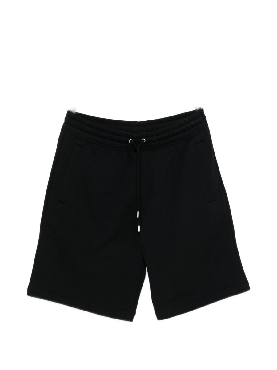 Maison Kitsuné Cotton Shorts for Men Premium Breathable Everyday Essential Drawstring Waist Black