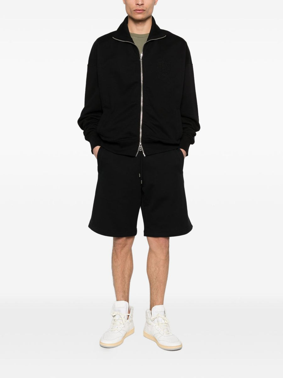 Maison Kitsuné Cotton Shorts for Men Premium Breathable Everyday Essential Drawstring Waist Black