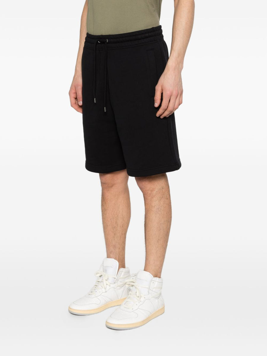 Maison Kitsuné Cotton Shorts for Men Premium Breathable Everyday Essential Drawstring Waist Black