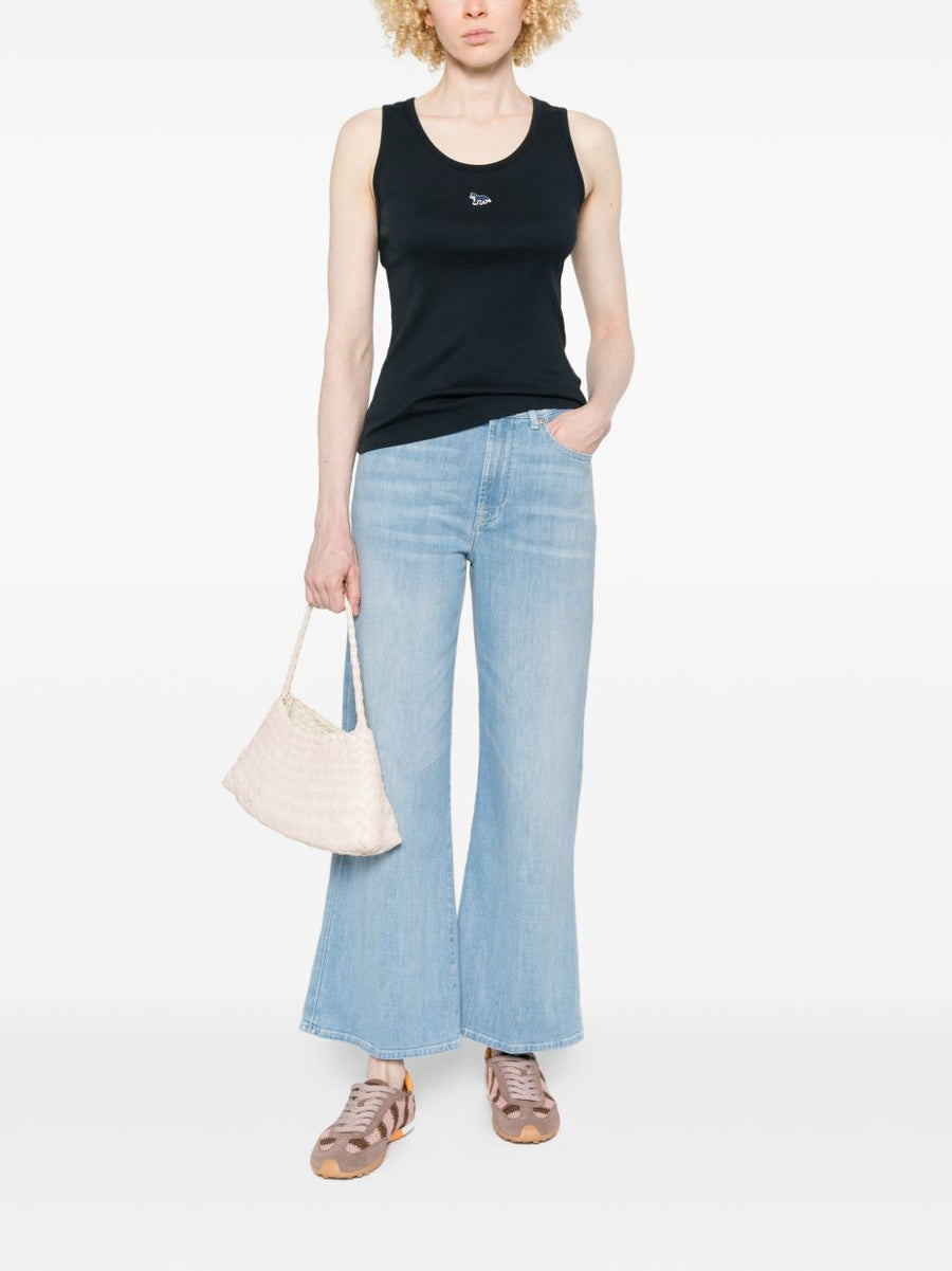 Maison Kitsuné Navy Organic Cotton Baby Fox Tank Top