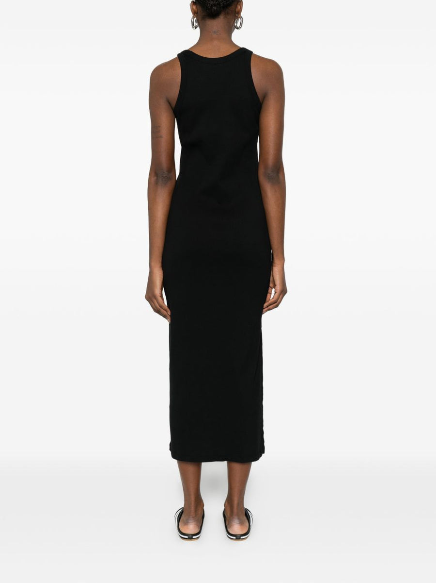 Maison Kitsuné Tank Dress Luxurious Premium Cotton Ribbed Knit For Women Versatile Essential