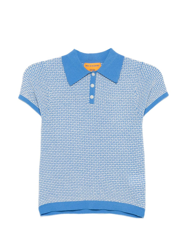 Guest In Residence Pique cashmere polo shirt