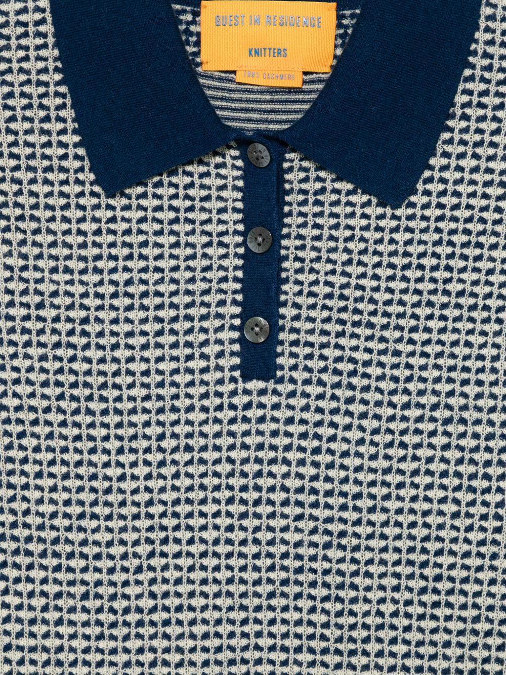 Guest In Residence Pique cashmere polo shirt
