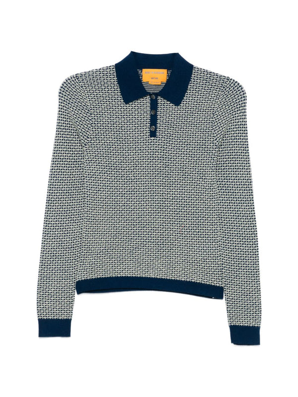 Guest In Residence Pique cashmere polo shirt
