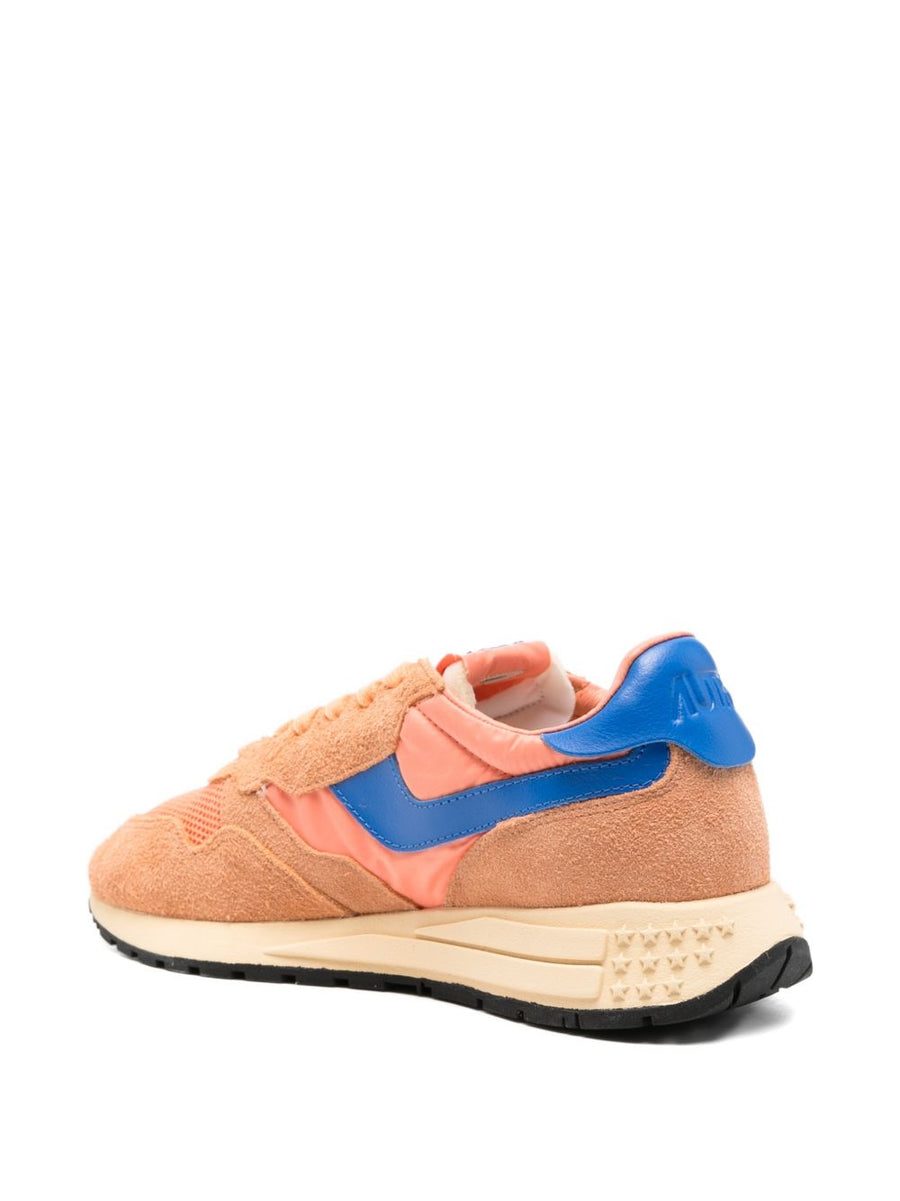 Autry Reelwind Low Suede Sneakers For Men Bold Orange Suede Low Profile Comfort Everyday
