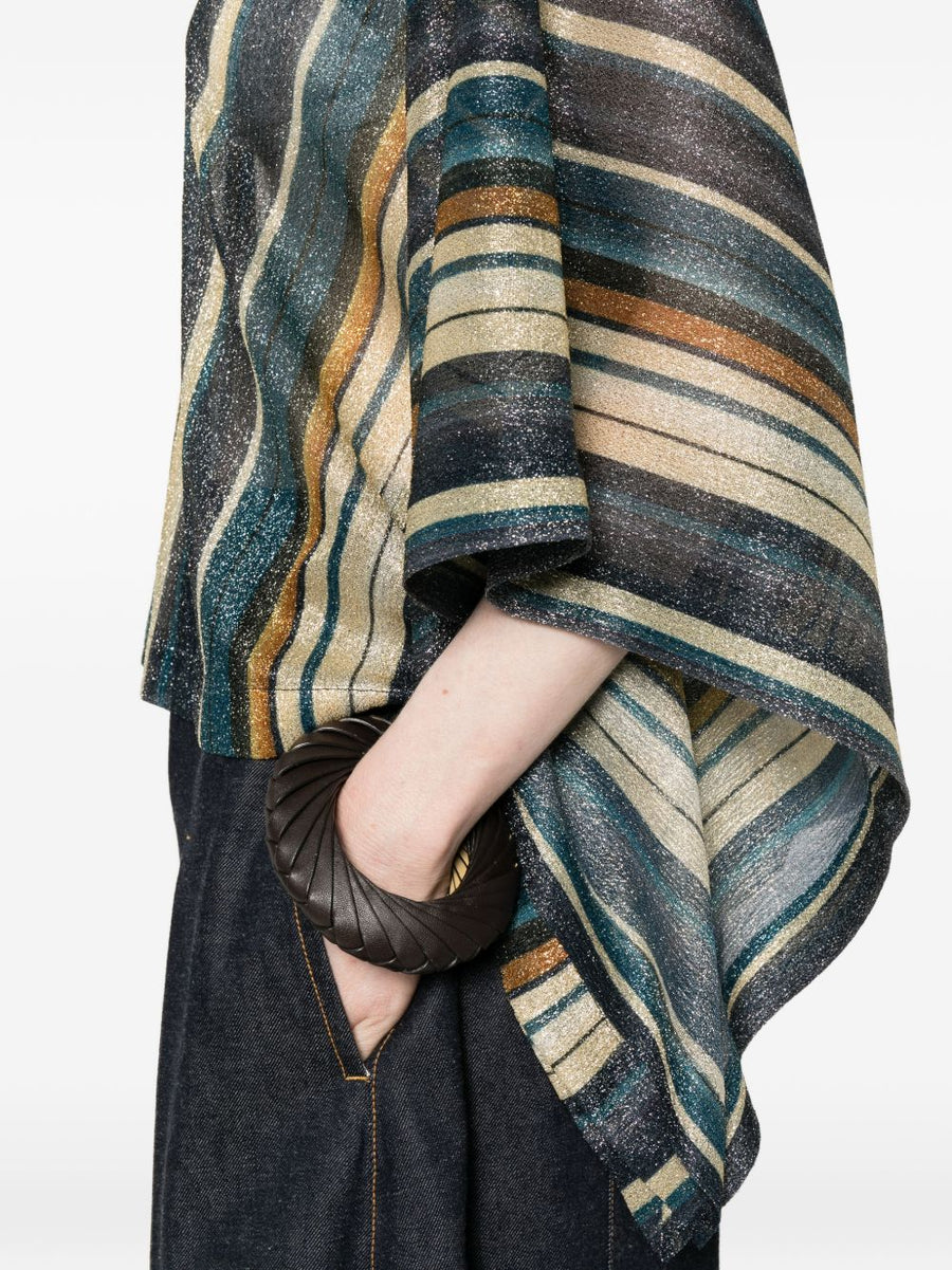 Siyu Zoe Striped Blouse Multicolor Sheen Relaxed Fit For Modern Women Spring Summer 2026