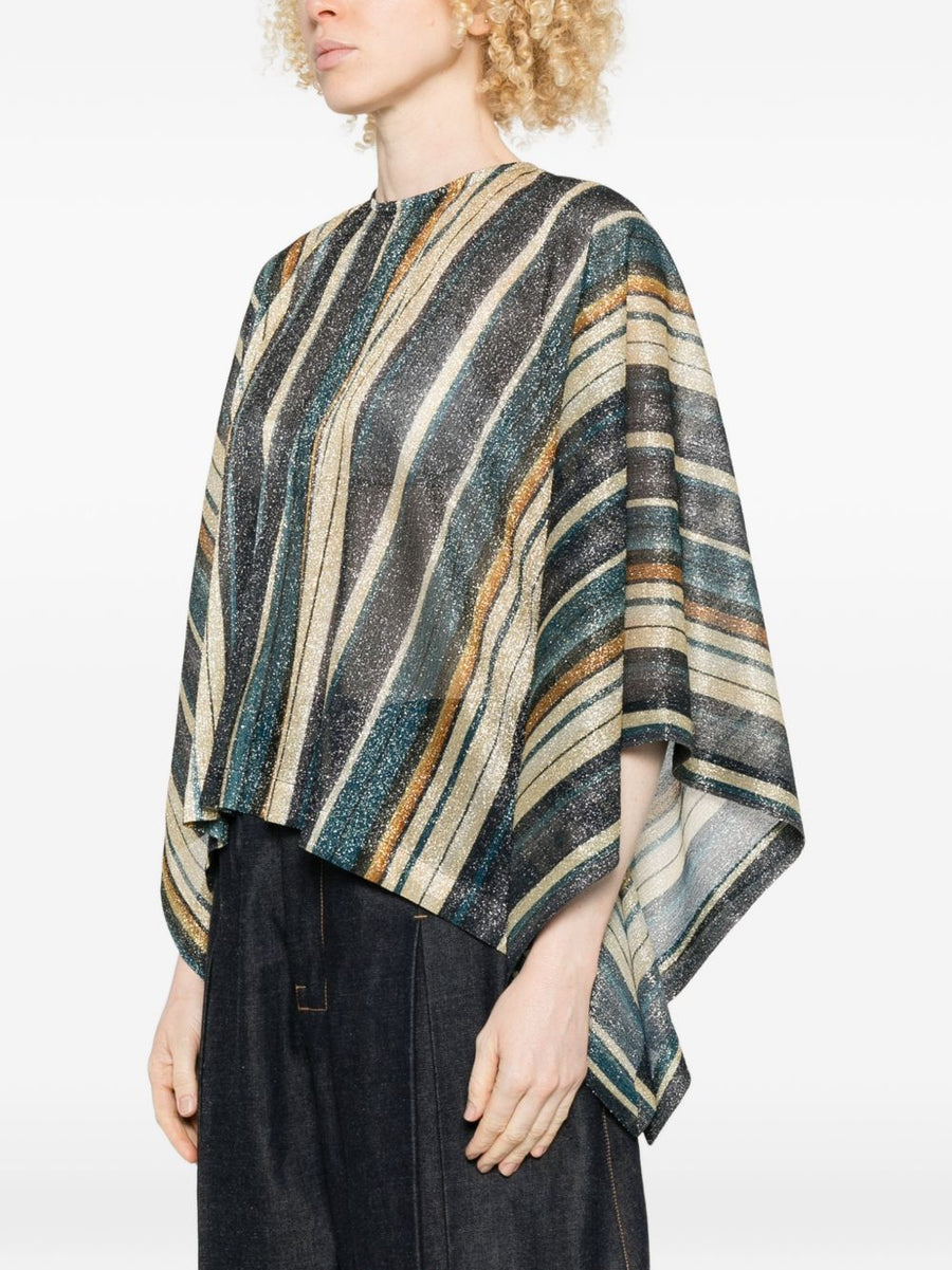 Siyu Zoe Striped Blouse Multicolor Sheen Relaxed Fit For Modern Women Spring Summer 2026