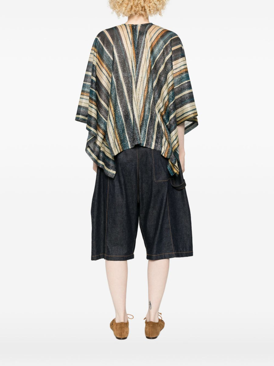 Siyu Zoe Striped Blouse Multicolor Sheen Relaxed Fit For Modern Women Spring Summer 2026
