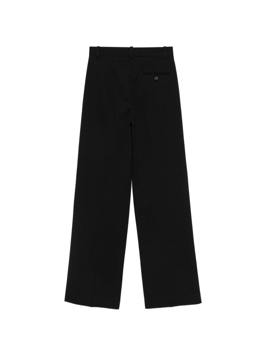 Circolo 1901 Women Cotton Trousers With Stretch Comfort Black Cotton Elastane Blend Office Ready Spring Summer 2026