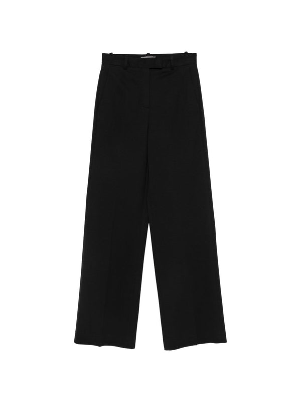 Circolo 1901 Women Cotton Trousers With Stretch Comfort Black Cotton Elastane Blend Office Ready Spring Summer 2026
