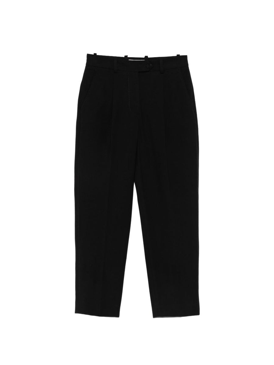 Circolo 1901 Luxury Cotton Trousers For Women With Cropped Silhouette And All Day Comfort