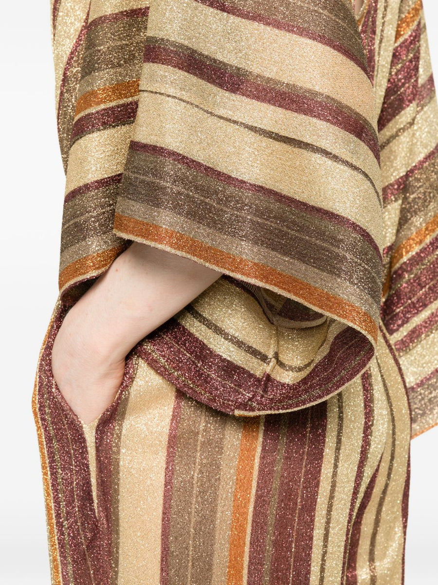 Siyu Striped Jumpsuit For Women Bold Multicolor Pattern With VNeck Tie Belt And Wide Leg Effortless Styling