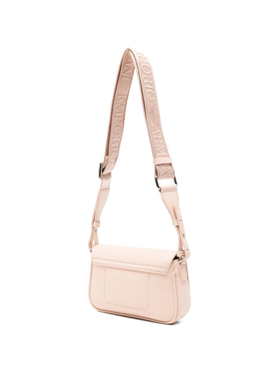 Emporio Armani Deer-Print Mini Bag For Women, Luxurious Shoulder Bag With Flap Closure And Detachable Strap