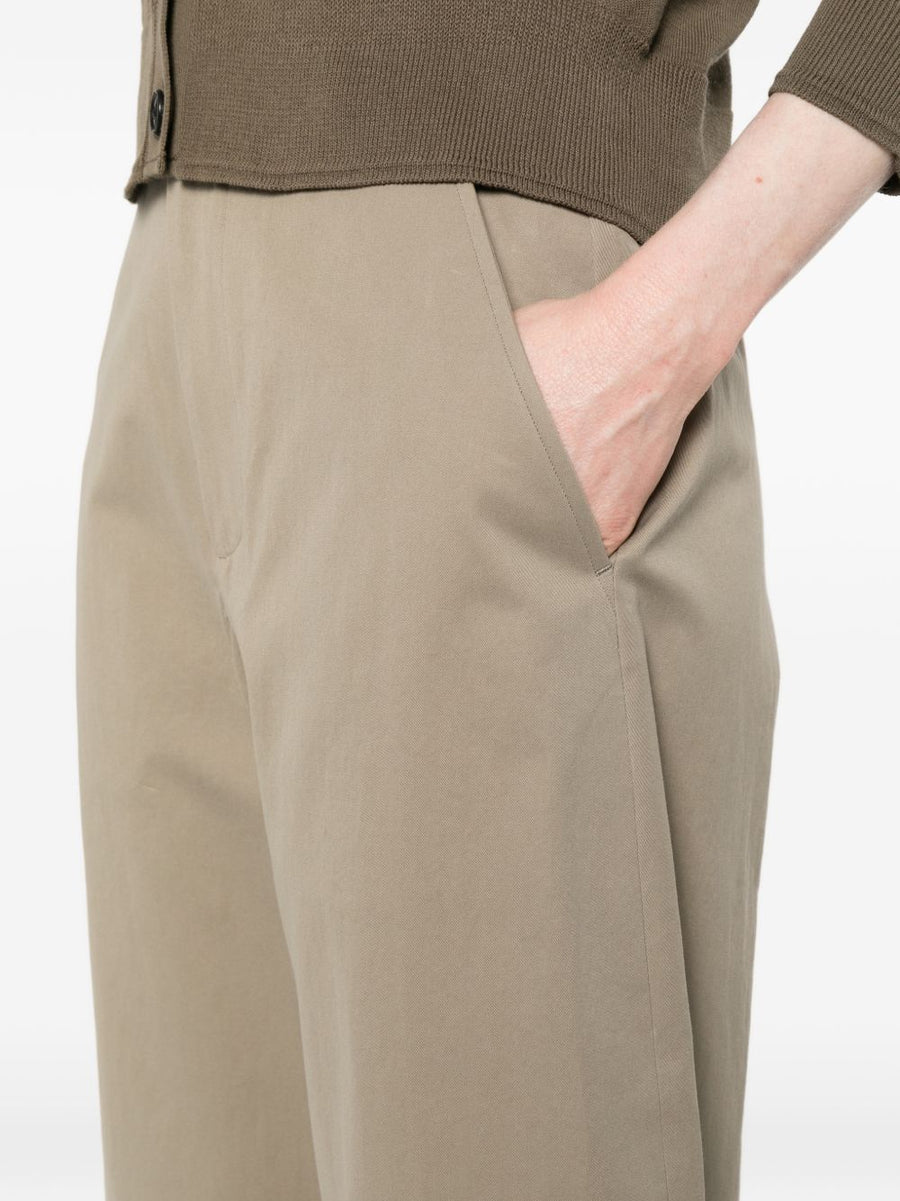 Nicholson & Nicholson Cotton Trousers for Women Breathable 100 Cotton Khaki Elastic Waist Ready Spring Summer 2026