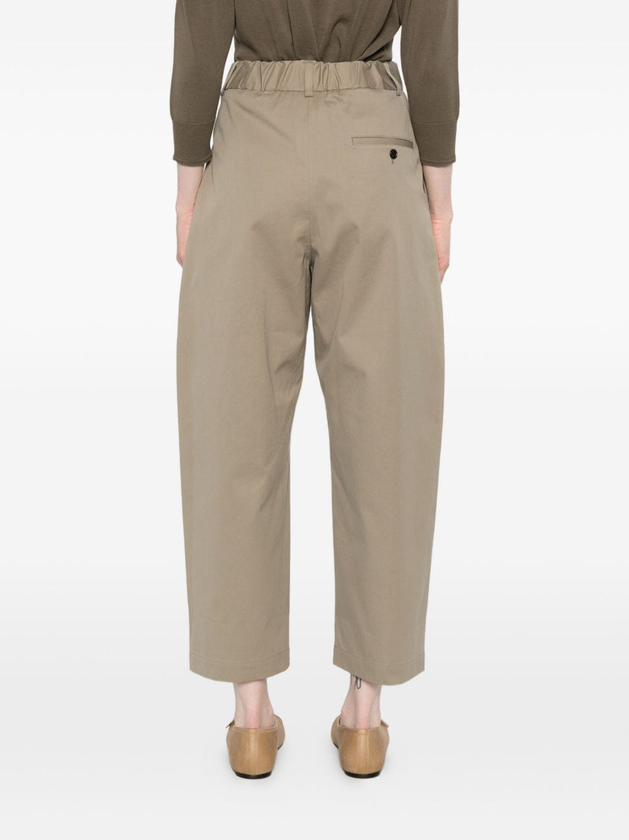 Nicholson & Nicholson Cotton Trousers for Women Breathable 100 Cotton Khaki Elastic Waist Ready Spring Summer 2026