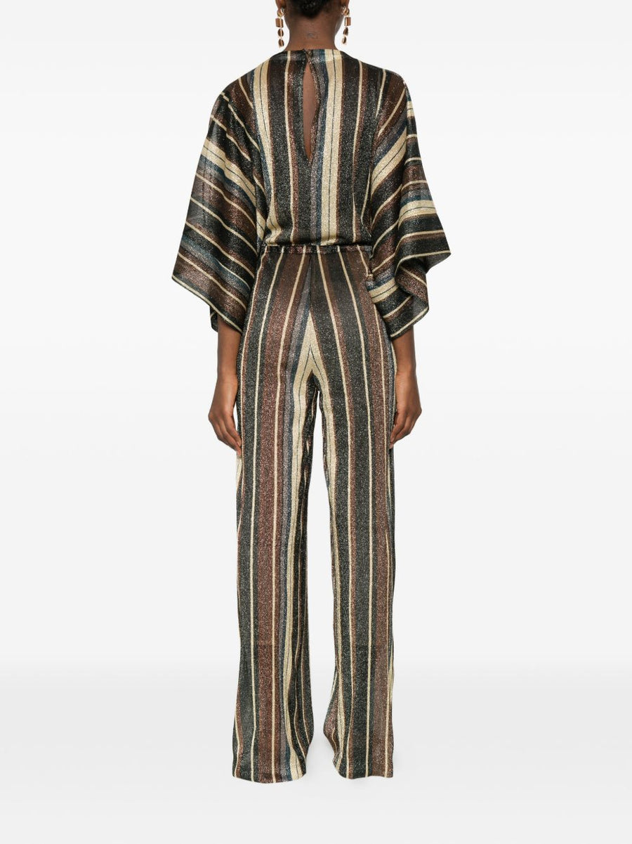 Siyu Multicolor Striped V Neck Jumpsuit For Women Effortless Fashion Forward Spring Summer 2026