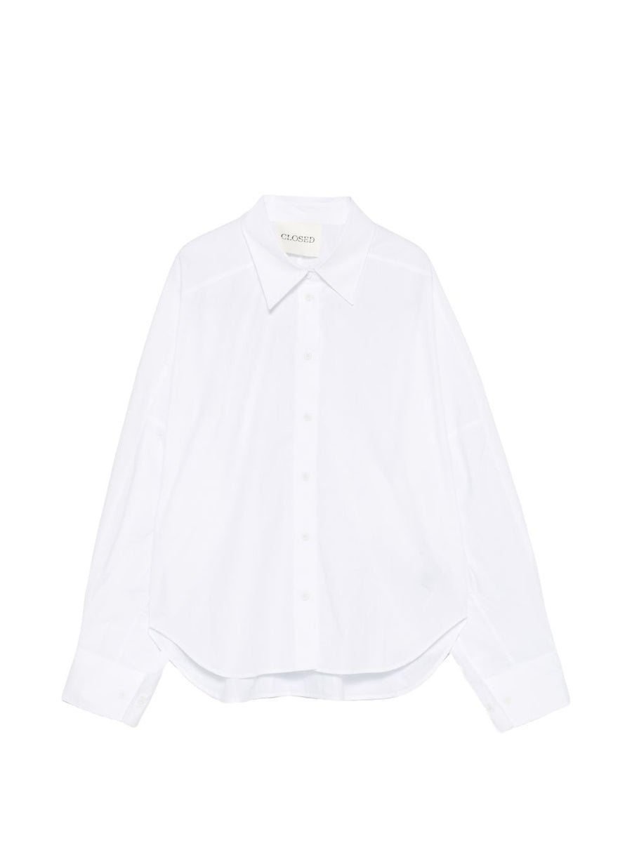 Closed Organic Cotton T Shirt For Women Long Sleeve Button Front Curved Hem Layering Essential