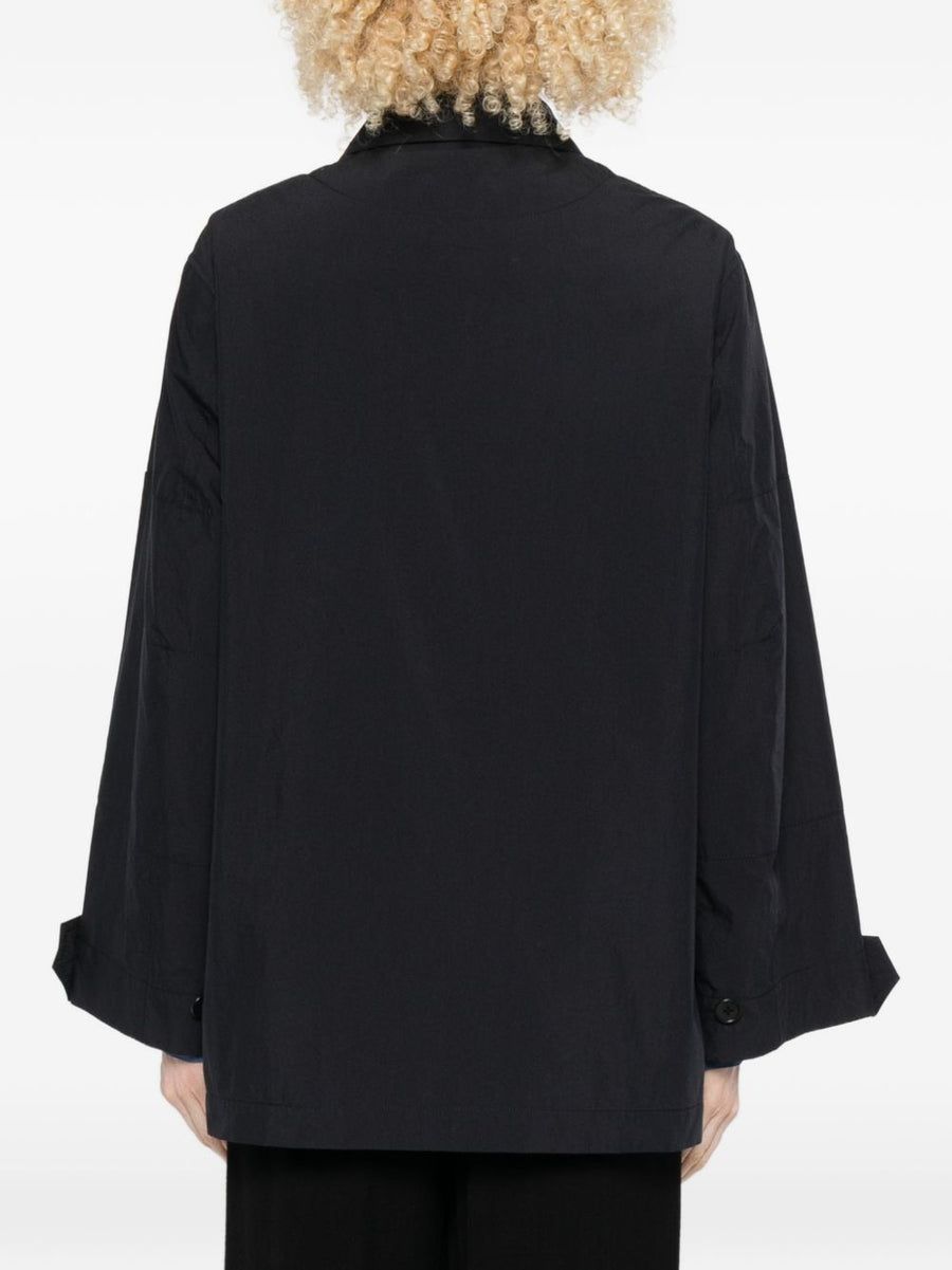 Nicholson And Nicholson Women's Navy Cotton Jacket Lightweight Versatile Outerwear With Pockets