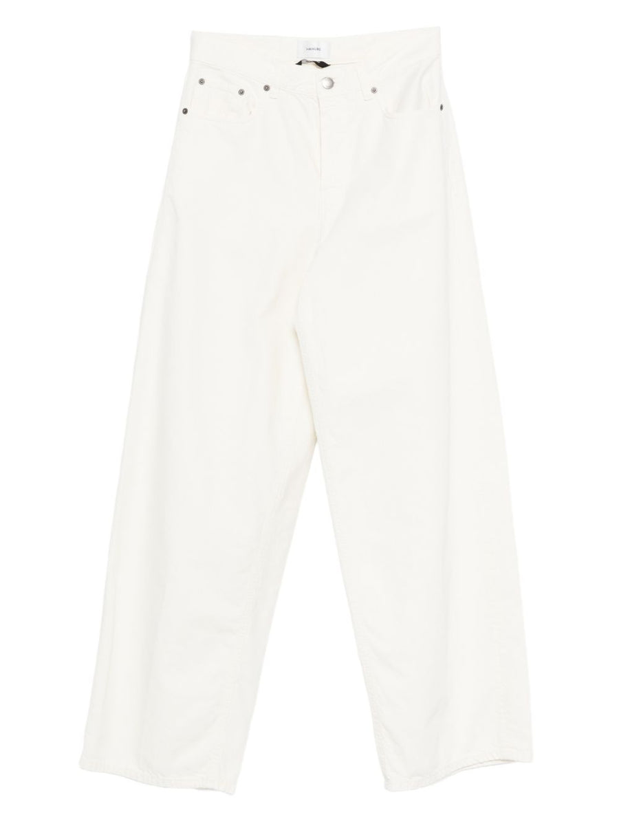 Haikure Wide Leg Denim Jeans For Women With Breathable Cotton Linen Blend Off White Versatile Spring Summer