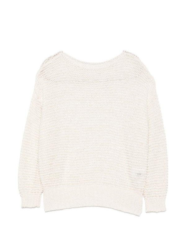 Base Womens Cotton Blend Knit Sweater With Boat Neck For Easy All Season Layering And Everyday Wear