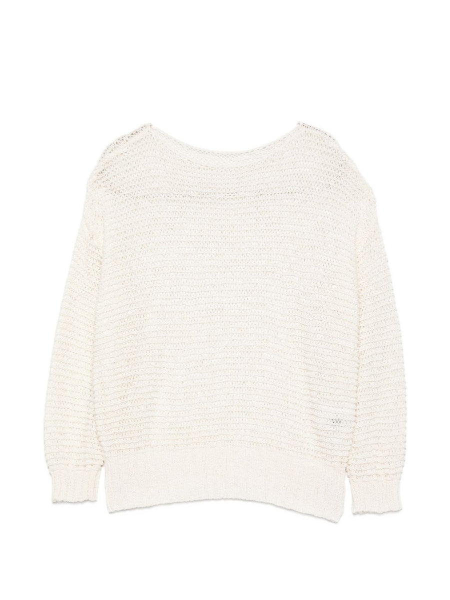 Base Womens Cotton Blend Knit Sweater With Boat Neck For Easy All Season Layering And Everyday Wear
