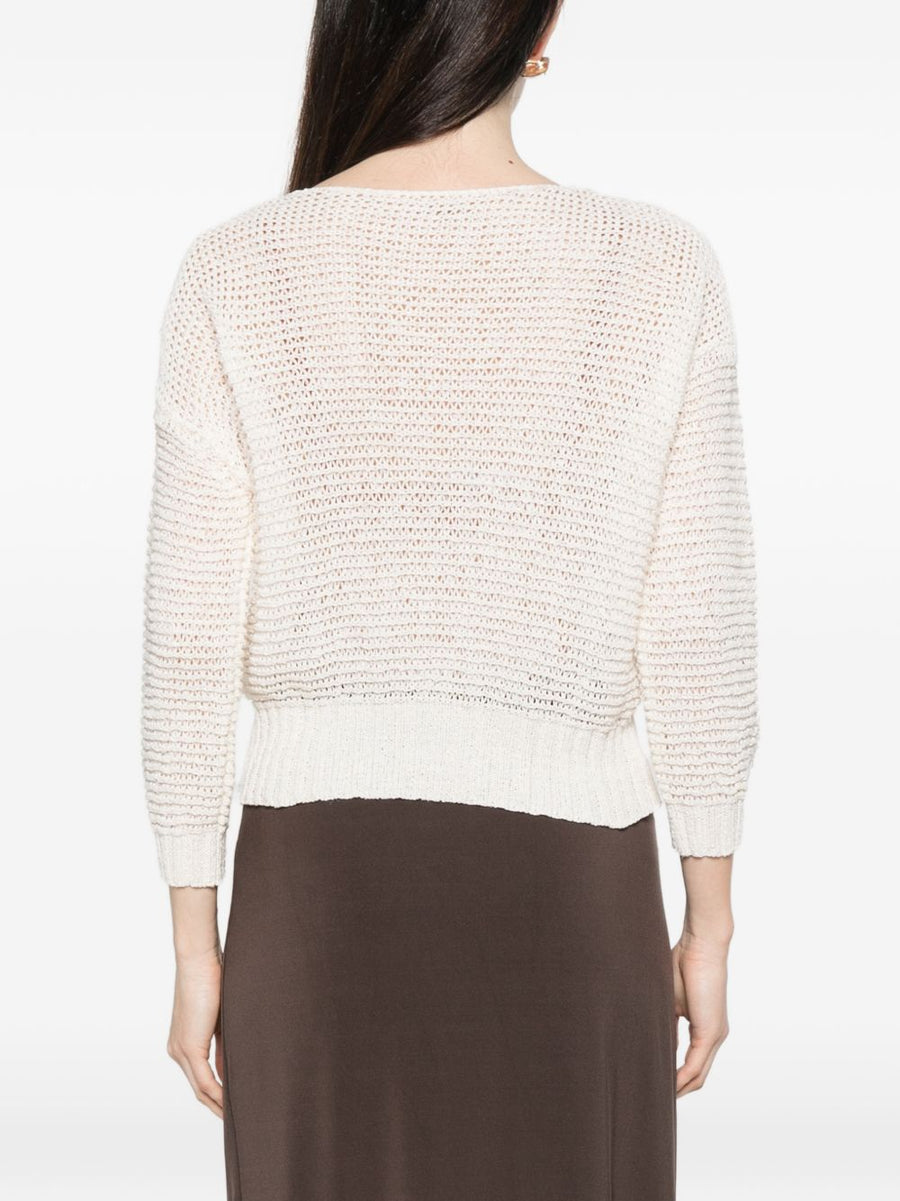 Base Womens Cotton Blend Knit Sweater With Boat Neck For Easy All Season Layering And Everyday Wear