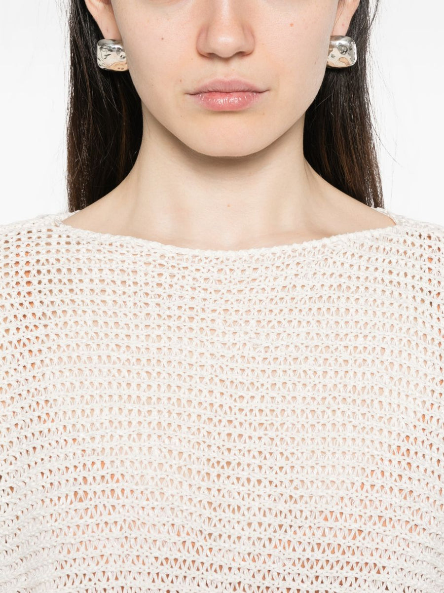 Base Womens Cotton Blend Knit Sweater With Boat Neck For Easy All Season Layering And Everyday Wear