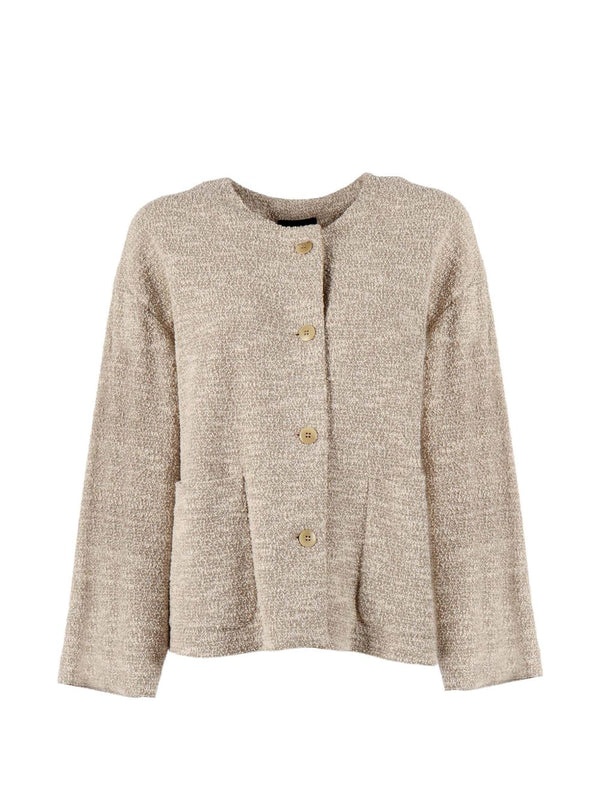 Emporio Armani Cotton blend blazer jacket