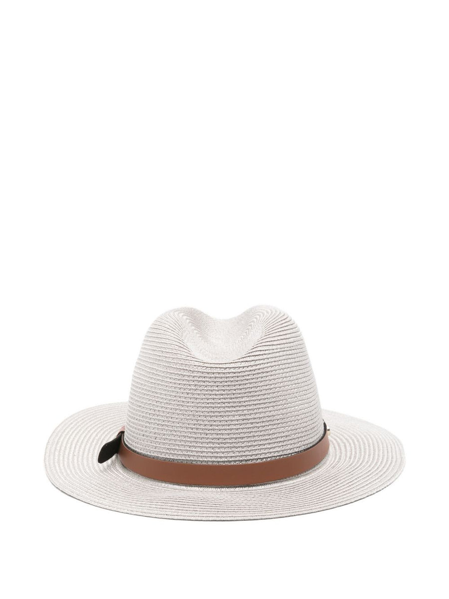 Emporio Armani Fedora Hat Unisex Grey With 6cm Brim Timeless Luxury Accessory Edition