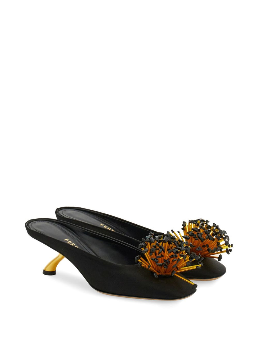 Ferragamo S-Shaped Heel Mule