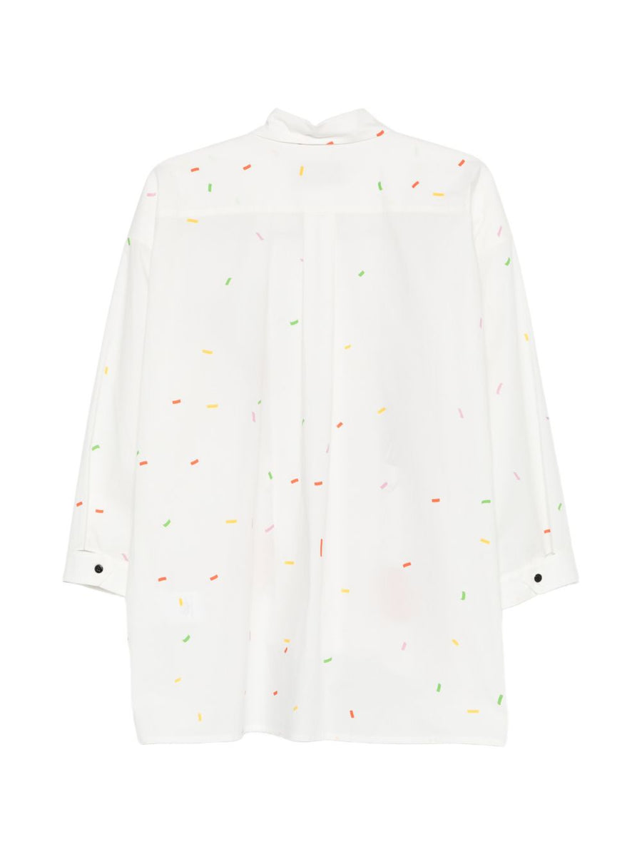 Alessandro Enriquez Printed Cotton Shirt For Women Breathable White Versatile Day To Night