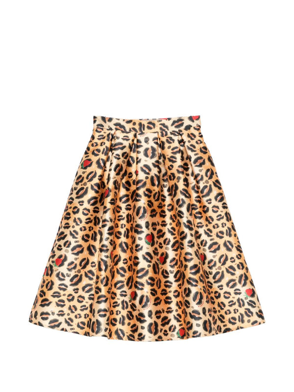 Alessandro Enriquez Printed midi skirt