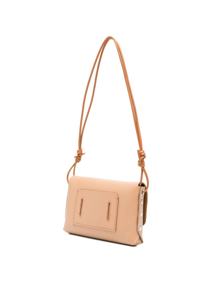 Zanellato Lettera Turn-Lock Shoulder Bag For Women Compact Calf Leather Luggage Color Detail