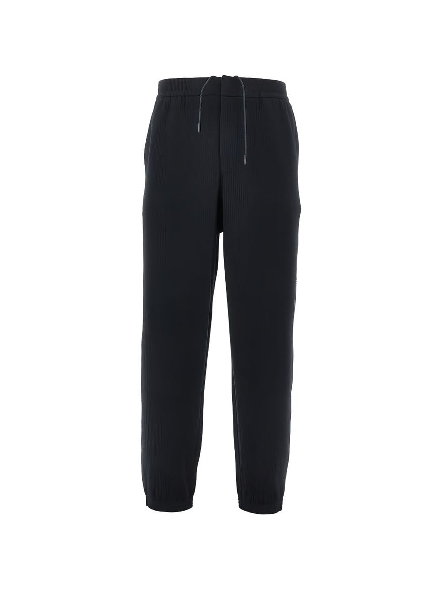 Emporio Armani Logo Sweatpants For Men Premium Navy Drawstring Waist Loungewear All Day
