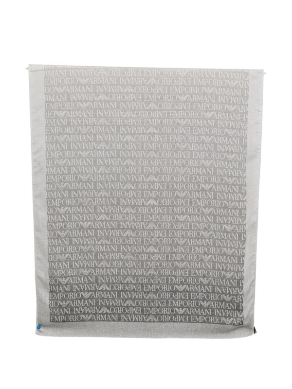 Emporio Armani Allover logo stole