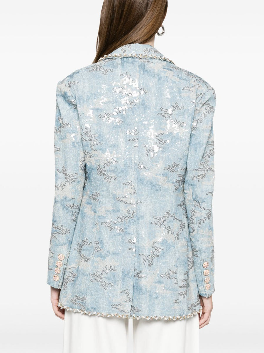 Minime Paris Printed single-breasted jacket