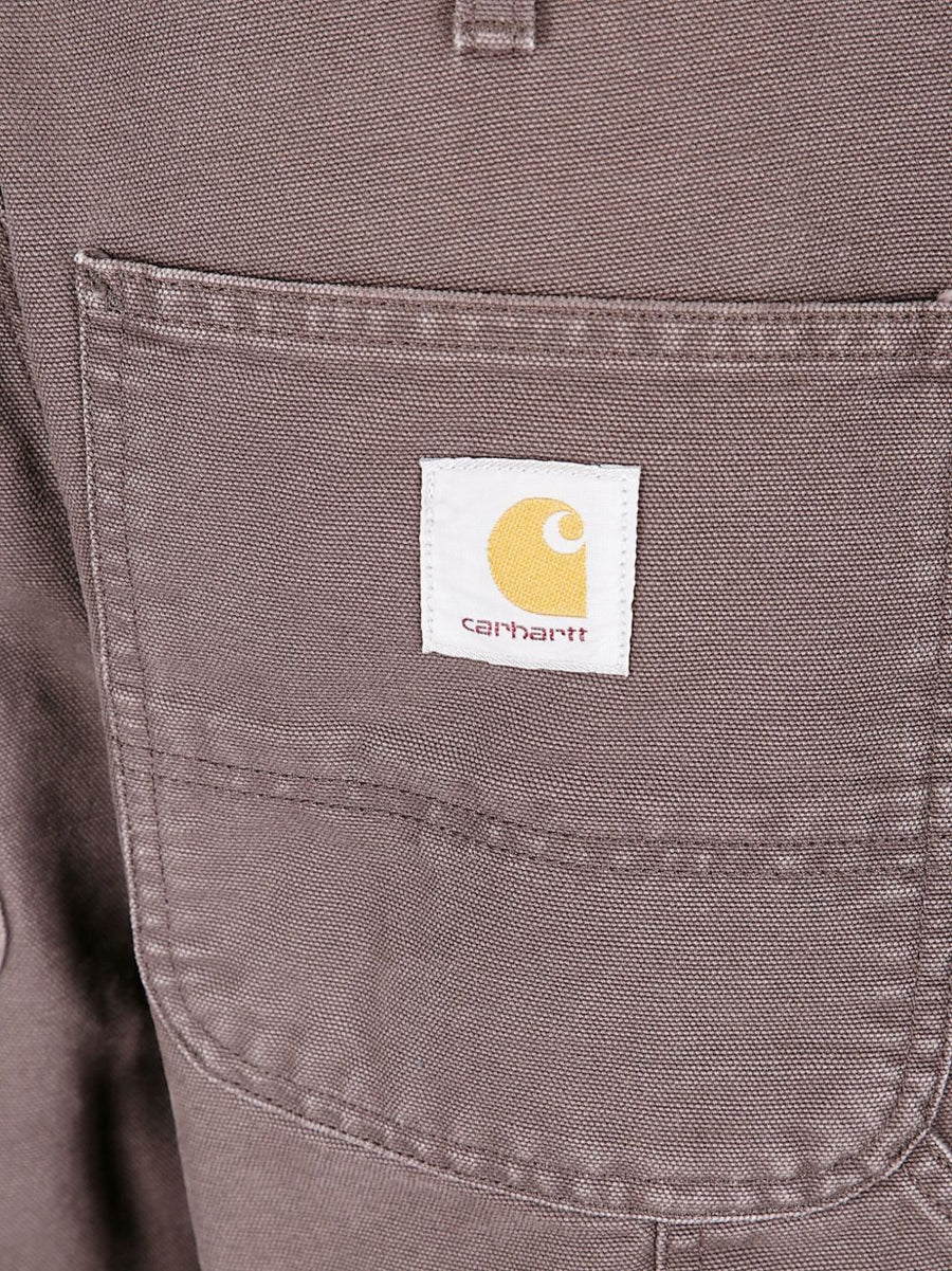 Carhartt WIP Grey Cotton Trousers For Men Durable Five Pocket Workwear Classic Everyday