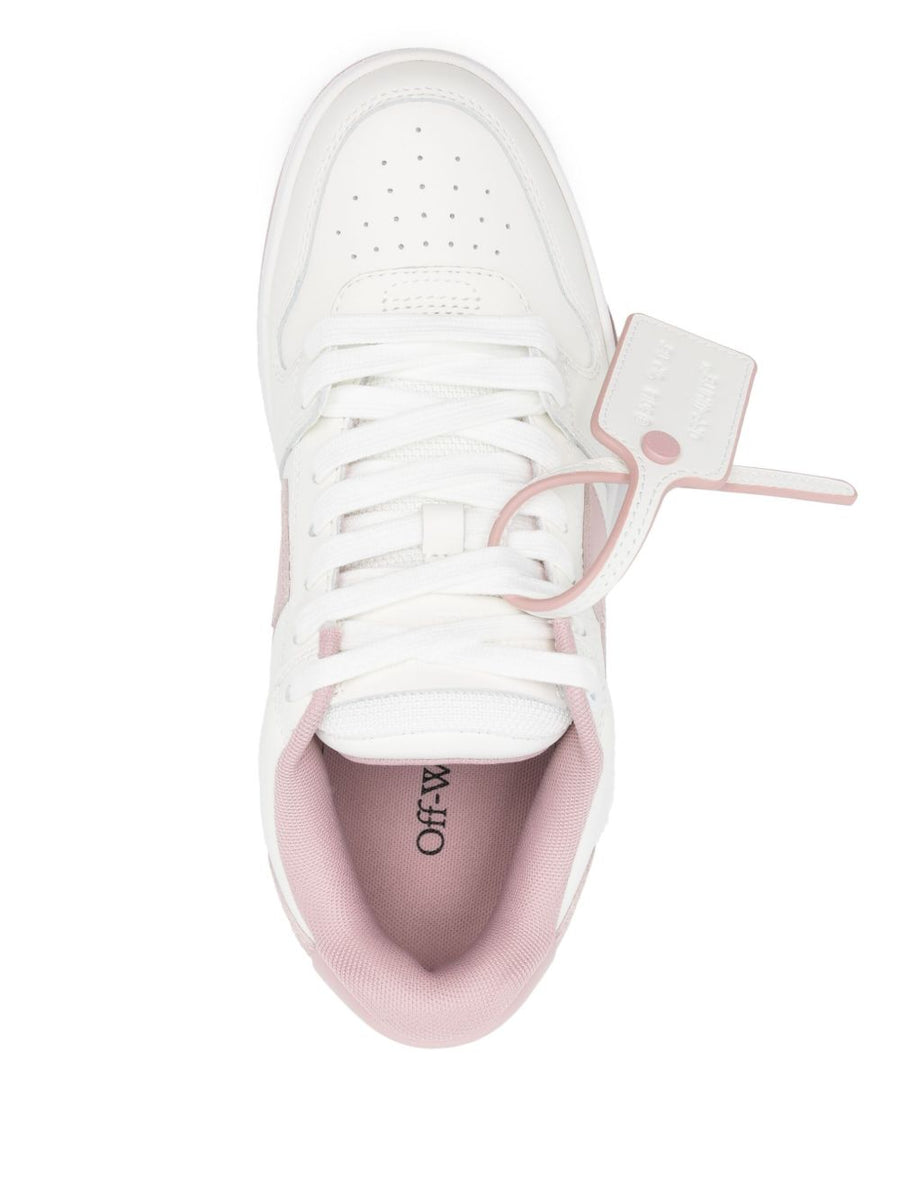 Off White Out Of Office Leather Sneakers For Women With Arrows Branding And Premium Materials