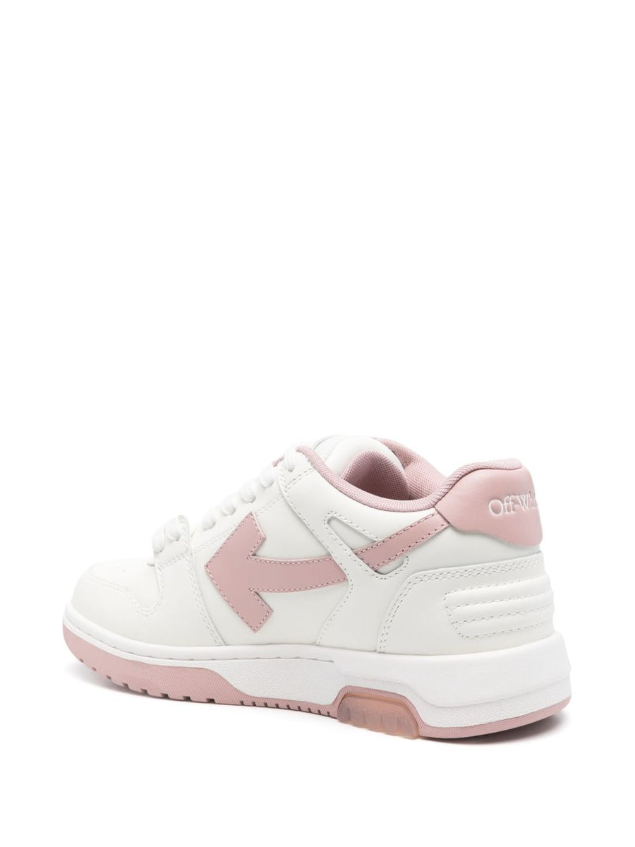 Off White Out Of Office Leather Sneakers For Women With Arrows Branding And Premium Materials