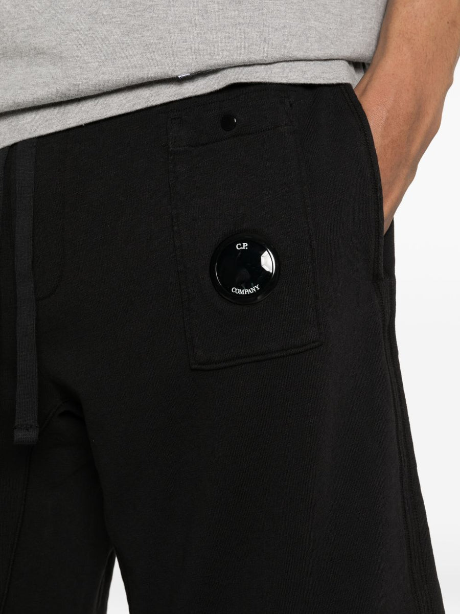 C.P. Company Cotton Jogging Bermuda Shorts for Men Minimalist Black 100 Percent Cotton Premium Comfort