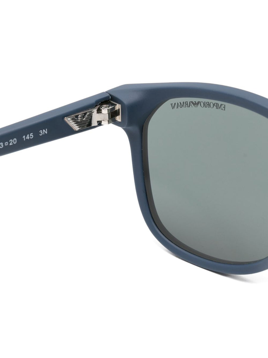 Emporio Armani Sunglasses Navy Oval Acetate For Men, Timeless Luxury, Durable Comfort, Everyday Versatility