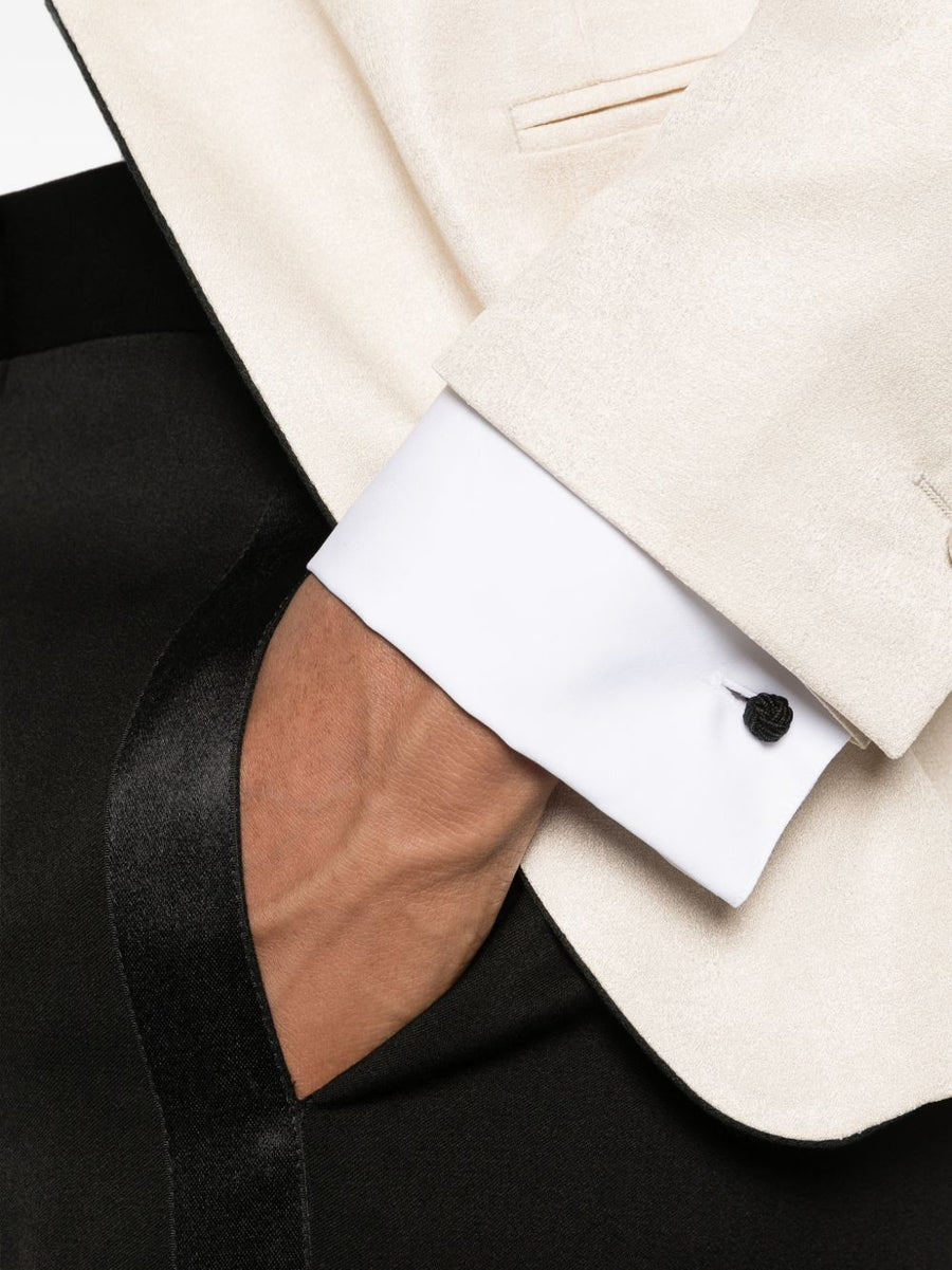 Emporio Armani Cotton Shirt With Crisp Pointed Collar For Men Versatile Office To Weekend