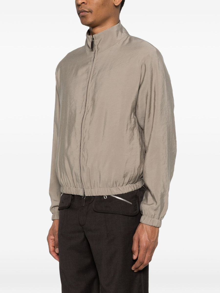 Emporio Armani Blouson Jacket for Modern Men Premium Lightweight Front Zip with Elastic Cuffs