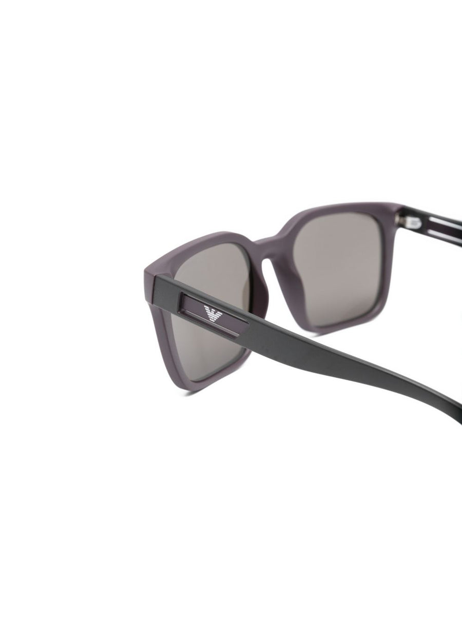 Emporio Armani Sunglasses Bordeaux Acetate Luxury Men Eyewear With Protective Case