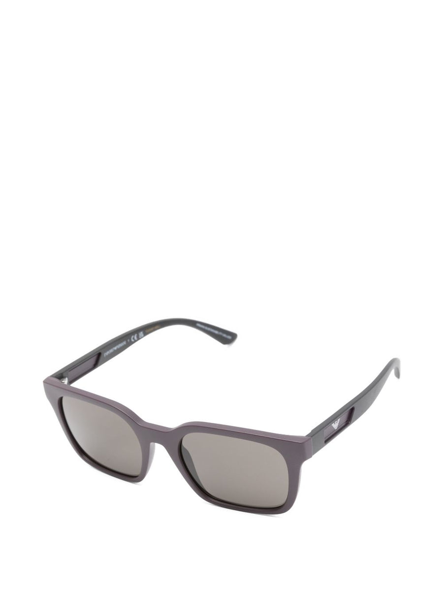 Emporio Armani Sunglasses Bordeaux Acetate Luxury Men Eyewear With Protective Case