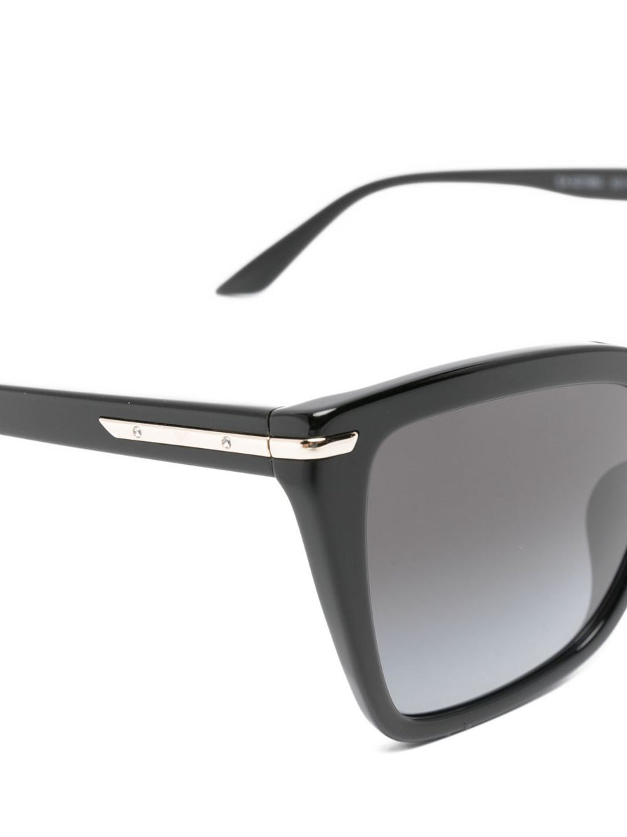 Emporio Armani Sunglasses Premium Cat Eye In Black Acetate With Tinted Lenses For Women
