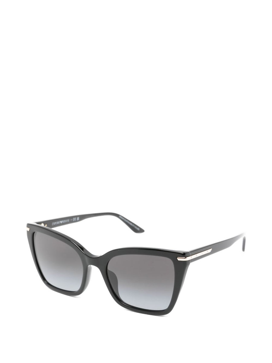 Emporio Armani Sunglasses Premium Cat Eye In Black Acetate With Tinted Lenses For Women