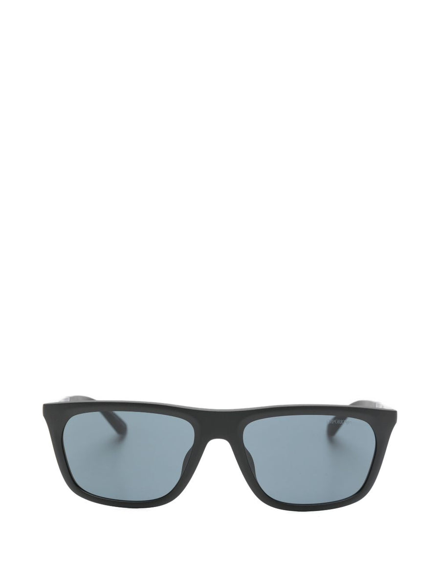 Emporio Armani Sunglasses Rectangle Frame With Tinted Lenses For Men Luxury Acetate Eyewear